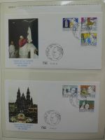 Motiv Papstreisen Briefe bzw FDCs im Lindner Album #LZ044