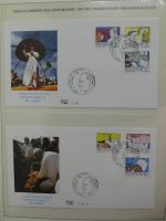 Motiv Papstreisen Briefe bzw FDCs im Lindner Album #LZ044