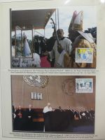 Motiv Papstreisen Briefe bzw FDCs im Lindner Album #LZ044