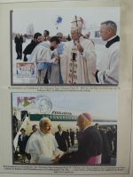 Motiv Papstreisen Briefe bzw FDCs im Lindner Album #LZ044