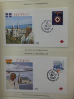 Motiv Papstreisen Briefe bzw FDCs im Lindner Album #LZ044