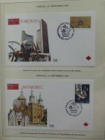 Motiv Papstreisen Briefe bzw FDCs im Lindner Album #LZ044