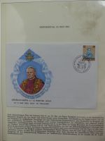 Motiv Papstreisen Briefe bzw FDCs im Lindner Album #LZ044