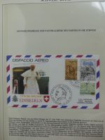 Motiv Papstreisen Briefe bzw FDCs im Lindner Album #LZ044