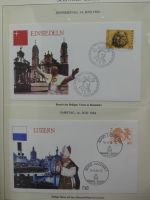 Motiv Papstreisen Briefe bzw FDCs im Lindner Album #LZ044