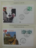 Motiv Papstreisen Briefe bzw FDCs im Lindner Album #LZ044