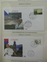 Motiv Papstreisen Briefe bzw FDCs im Lindner Album #LZ044