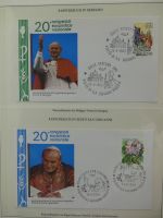 Motiv Papstreisen Briefe bzw FDCs im Lindner Album #LZ044