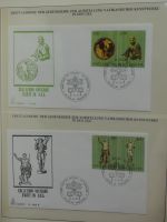 Motiv Papstreisen Briefe bzw FDCs im Lindner Album #LZ044