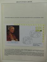 Motiv Papstreisen Briefe bzw FDCs im Lindner Album #LZ044