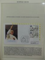 Motiv Papstreisen Briefe bzw FDCs im Lindner Album #LZ044