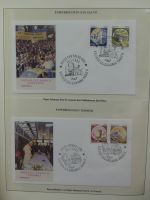 Motiv Papstreisen Briefe bzw FDCs im Lindner Album #LZ044