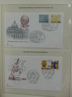 Motiv Papstreisen Briefe bzw FDCs im Lindner Album #LZ044
