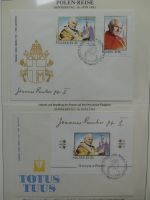 Motiv Papstreisen Briefe bzw FDCs im Lindner Album #LZ045