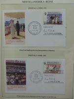 Motiv Papstreisen Briefe bzw FDCs im Lindner Album #LZ045