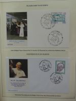 Motiv Papstreisen Briefe bzw FDCs im Lindner Album #LZ045