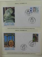 Motiv Papstreisen Briefe bzw FDCs im Lindner Album #LZ045