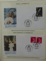 Motiv Papstreisen Briefe bzw FDCs im Lindner Album #LZ045