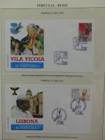 Motiv Papstreisen Briefe bzw FDCs im Lindner Album #LZ045