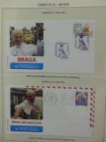 Motiv Papstreisen Briefe bzw FDCs im Lindner Album #LZ045