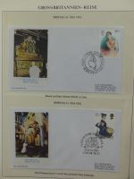 Motiv Papstreisen Briefe bzw FDCs im Lindner Album #LZ045