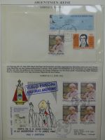 Motiv Papstreisen Briefe bzw FDCs im Lindner Album #LZ045