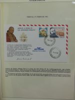 Motiv Papstreisen Briefe bzw FDCs im Lindner Album #LZ045