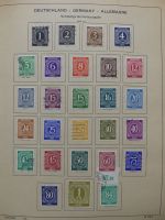 BRD/ Alliierte Besetzung gut besammelt im Schaubek Vordruck #LZ092