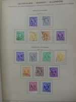 BRD/ Alliierte Besetzung gut besammelt im Schaubek Vordruck #LZ092