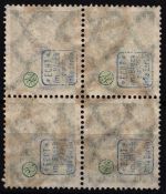 Deutsches Reich Dienstmarken D 76 gestempelt im 4er Block, signiert #NJ554