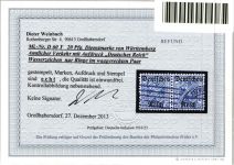 Deutsches Reich Dienstmarken D 60 Y gestempelt Paar, Befund Weinbuch BPP #NJ556