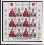 Großbritannien Isle of Man 319-321 gestempelt als Kleinbogensatz #NQ889