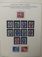 DDR ab Anfängen gestempelt besammelt im Schaubek Binder #LZ144