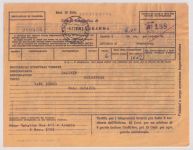 Italienisch-Eritrea Britische Militärpost 25 gestempelt auf Telegram #NK125
