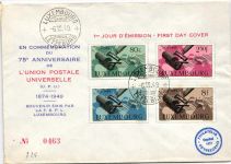 Luxemburg 460-463 als Ersttagsbrief #NR529