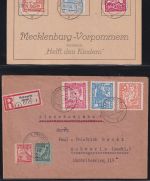 SBZ Lot 39 z a u.a. auf Brief Schmuckkarten und Ganzsachen #NR579