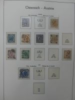Österreich ab Klassik mit u.a. Grazer Aufdruck im Leuchtturm Vordruck #LZ275