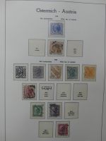 Österreich ab Klassik mit u.a. Grazer Aufdruck im Leuchtturm Vordruck #LZ275