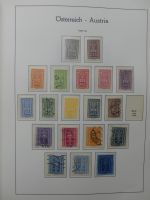 Österreich ab Klassik mit u.a. Grazer Aufdruck im Leuchtturm Vordruck #LZ275