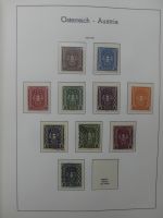 Österreich ab Klassik mit u.a. Grazer Aufdruck im Leuchtturm Vordruck #LZ275