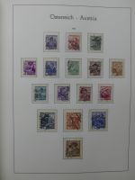Österreich ab Klassik mit u.a. Grazer Aufdruck im Leuchtturm Vordruck #LZ275