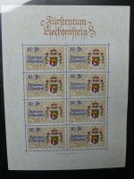 Liechtenstein Kleinbögen und Markenheftchen im Leuchtturmbinder #LZ282