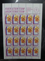 Liechtenstein Kleinbögen und Markenheftchen im Leuchtturmbinder #LZ282