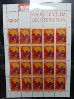 Liechtenstein Kleinbögen und Markenheftchen im Leuchtturmbinder #LZ282