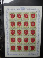 Liechtenstein Kleinbögen und Markenheftchen im Leuchtturmbinder #LZ282