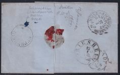 Thurn & Taxis 20, 32 auf Brief als Mischfrankatur Landpostst. Schornsheim #NU432