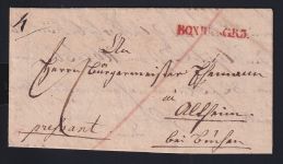 Vorphila Baden Boxberg R3 auf Brief Feuser 399 #NY465