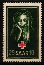 Saarland 304 postfrisch geprüft Hoffmann BPP #NU556
