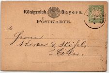 Bayern P6 als Ganzsache #NY529