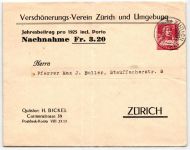 Schweiz Privatganzsache auf Brief Ortsbrief #NY541